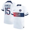 Maillot de Supporter Paris Saint-Germain Danilo 15 Extérieur 2023-24 Pour Homme